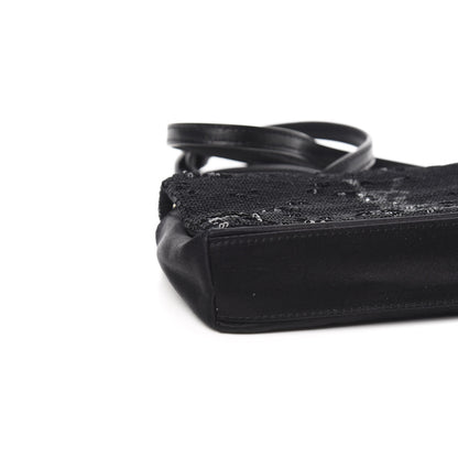 Saint Laurent Sequins Toy West Hollywood Chain Wallet Nero Manto Naturale 6 of 8