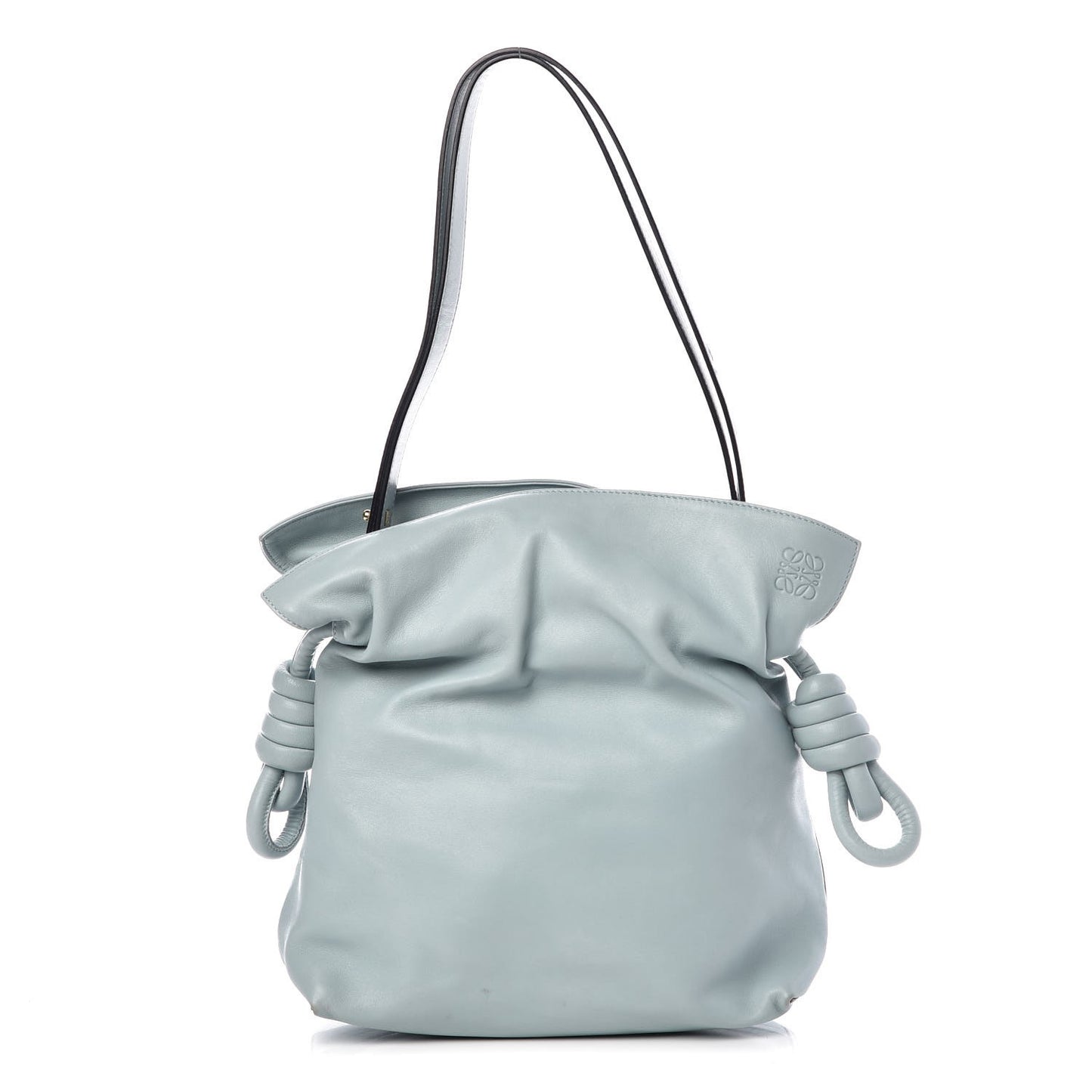 Nappa Flamenco Knot Bag Light Blue