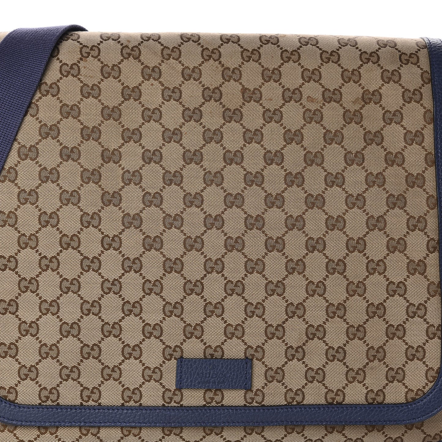 Monogram Convertible Diaper Bag Blue