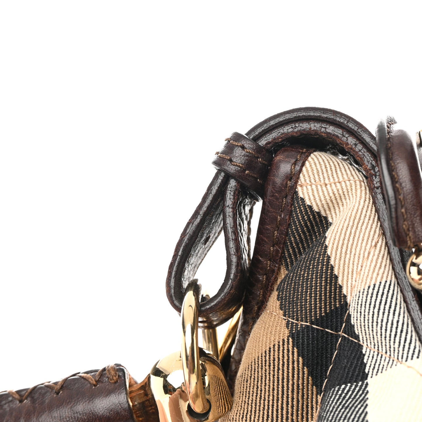 House Check Quilted Hoxton Hobo Brown
