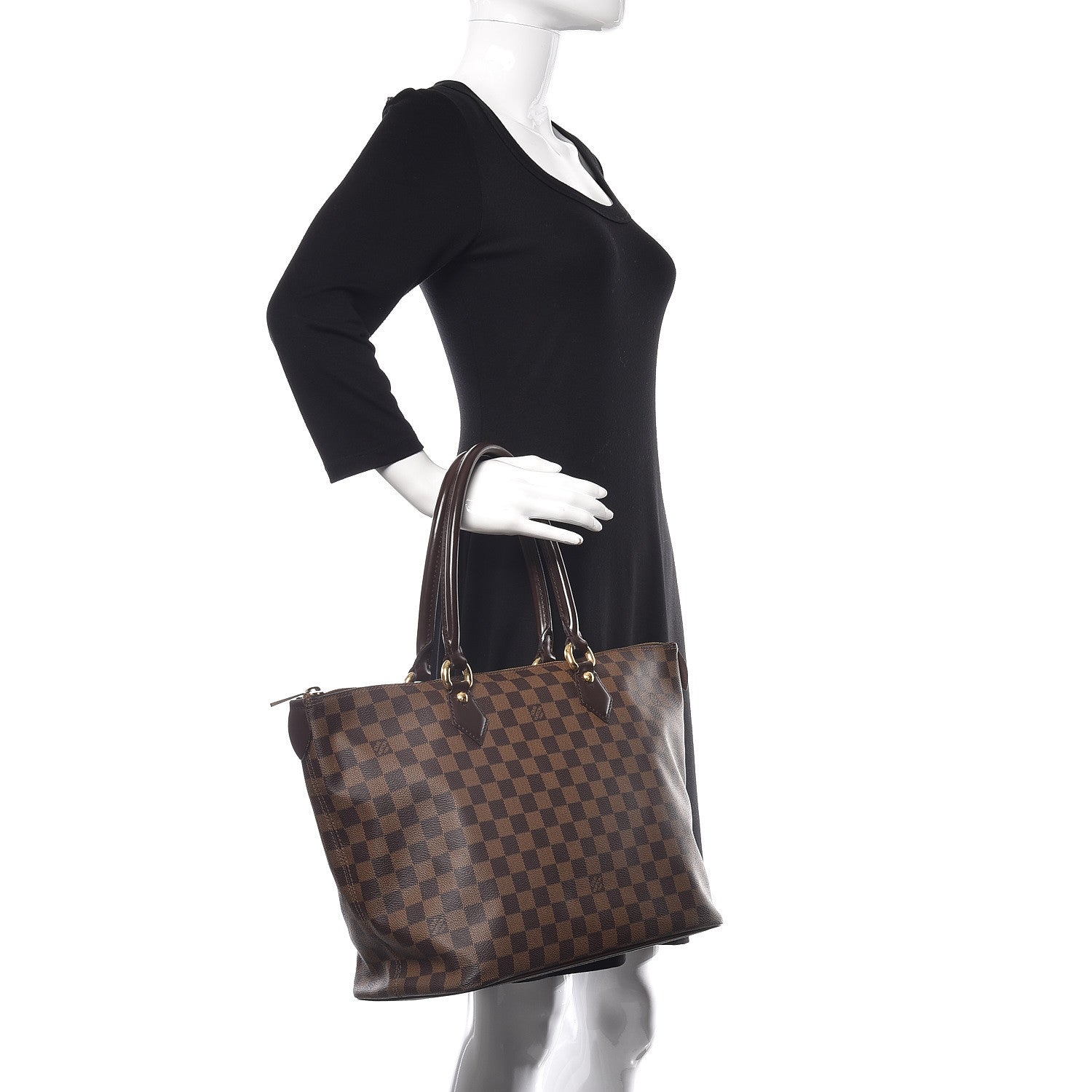 Louis Vuitton Damier Ebene Saleya MM 2 of 8