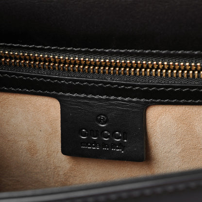 Gucci Calfskin Small Sylvie Shoulder Bag Black 6 of 6