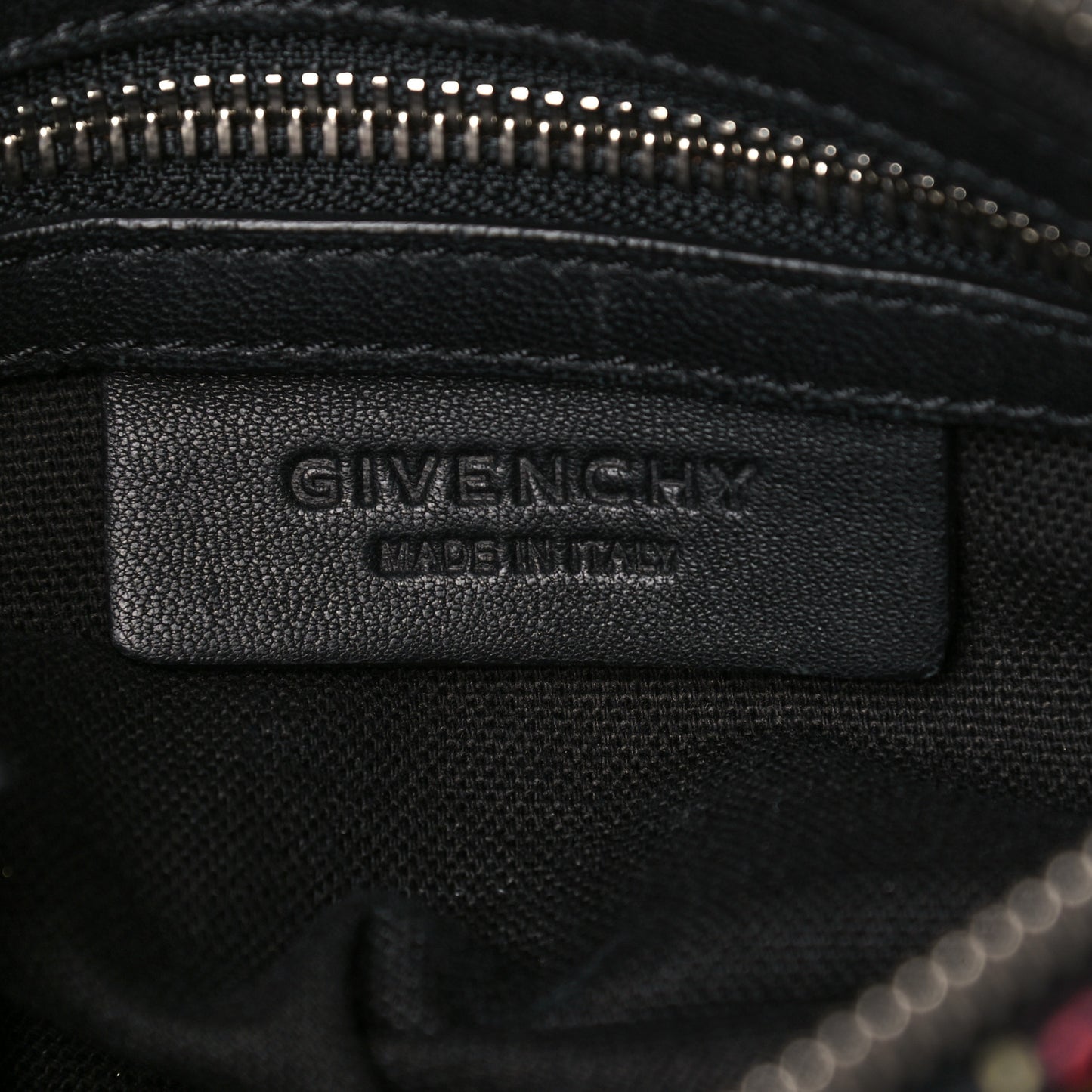 Lambskin Roses Camouflage Print Mini Pandora Black