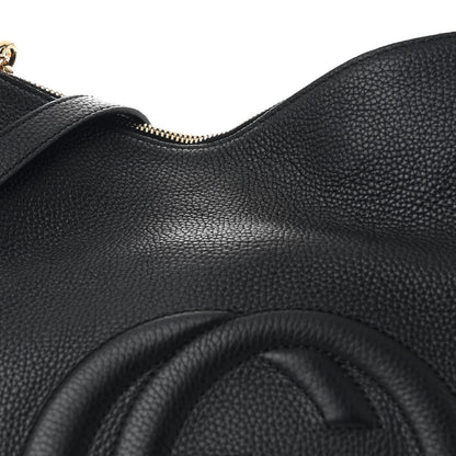 Gucci Pebbled Calfskin Large Soho Hobo Black 8 of 10