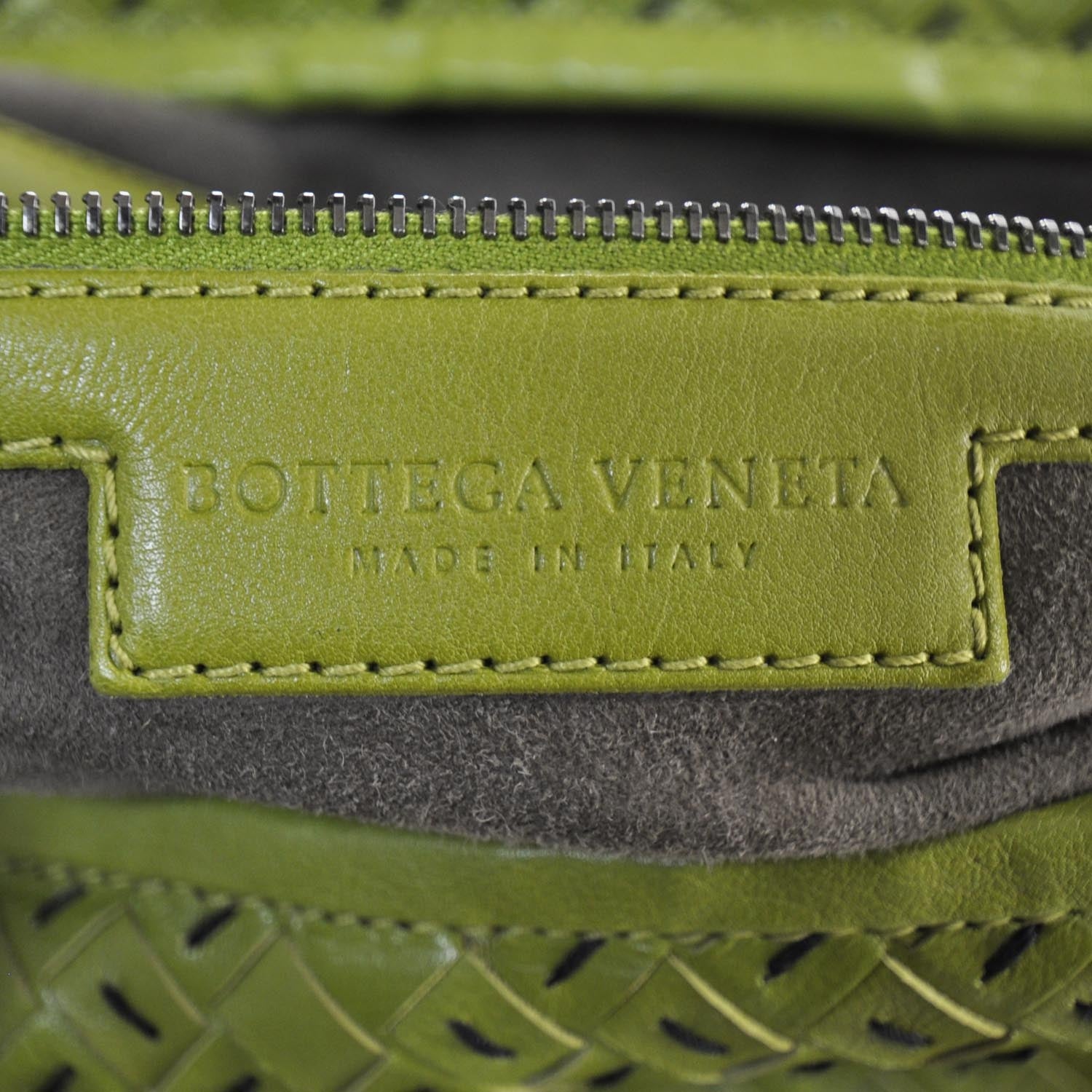 Bottega Veneta Shiny Calfskin Large Top Stitched Veneta Hobo 7 of 9