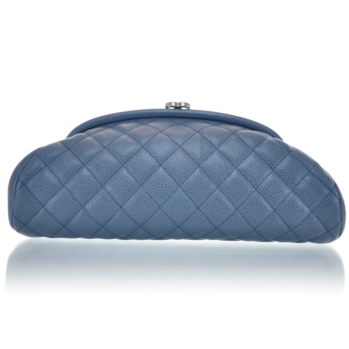 Caviar Quilted Timeless Clutch Blue