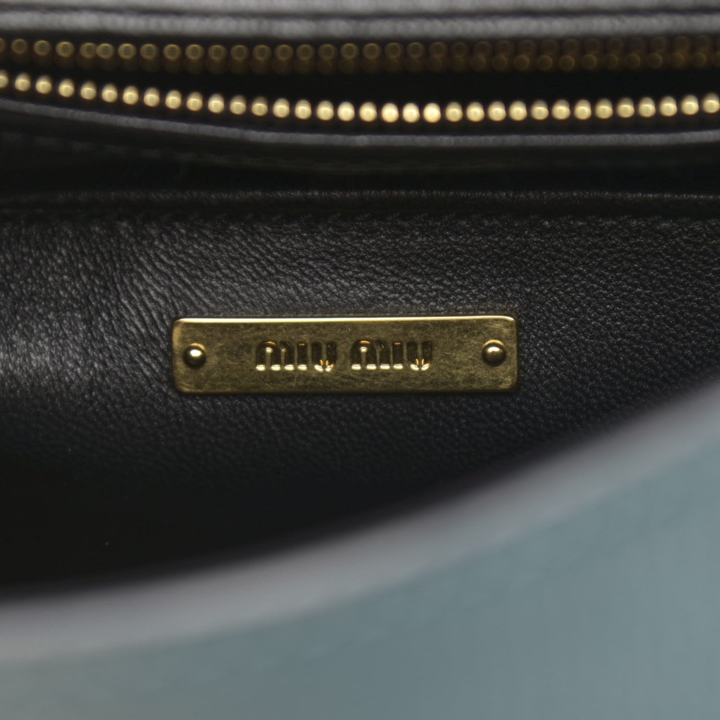 Goatskin Madras Click Top Handle Petrolio Black