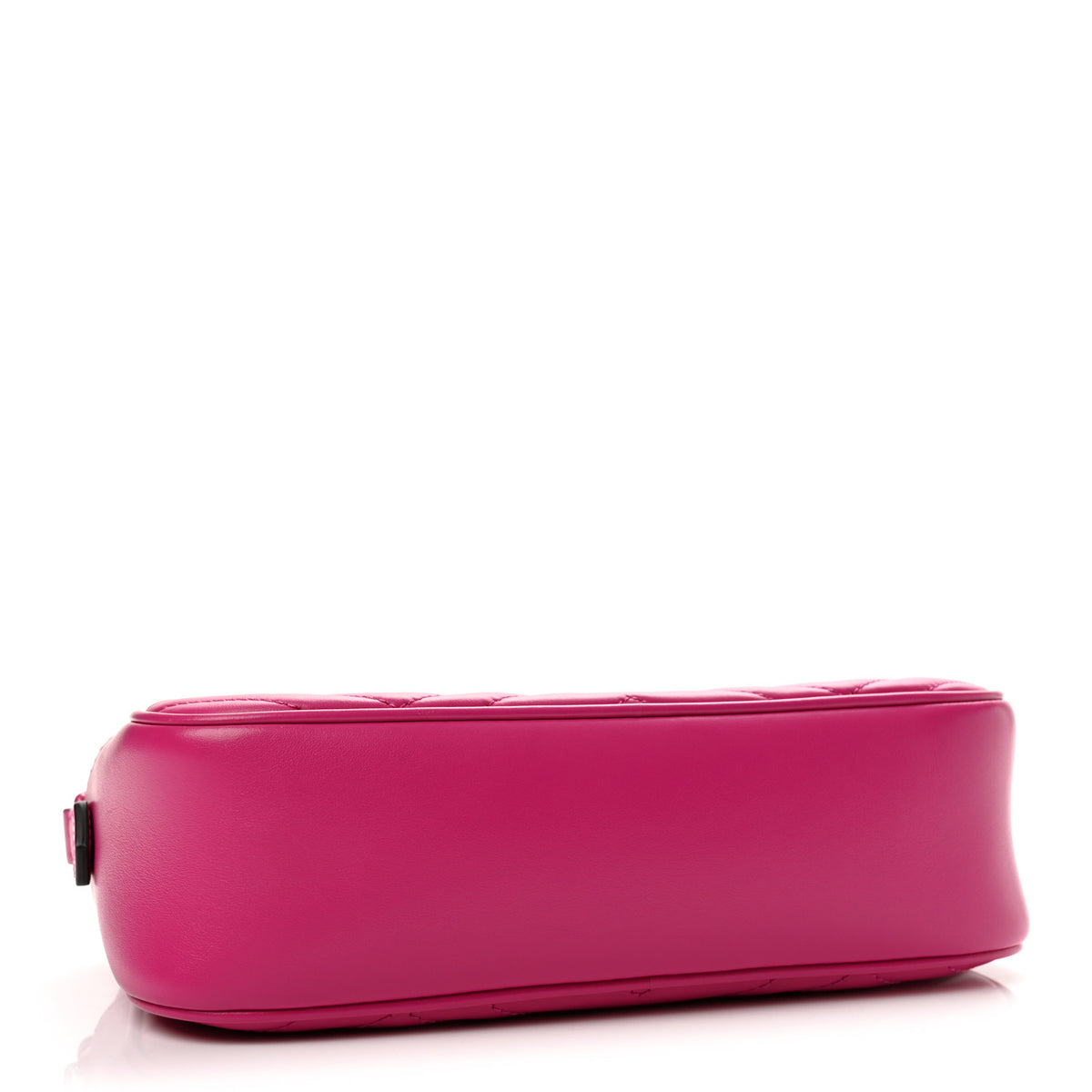 Gucci Calfskin Matelasse Monochrome Small GG Marmont Chain Shoulder Bag Classic Fuxia 4 of 13