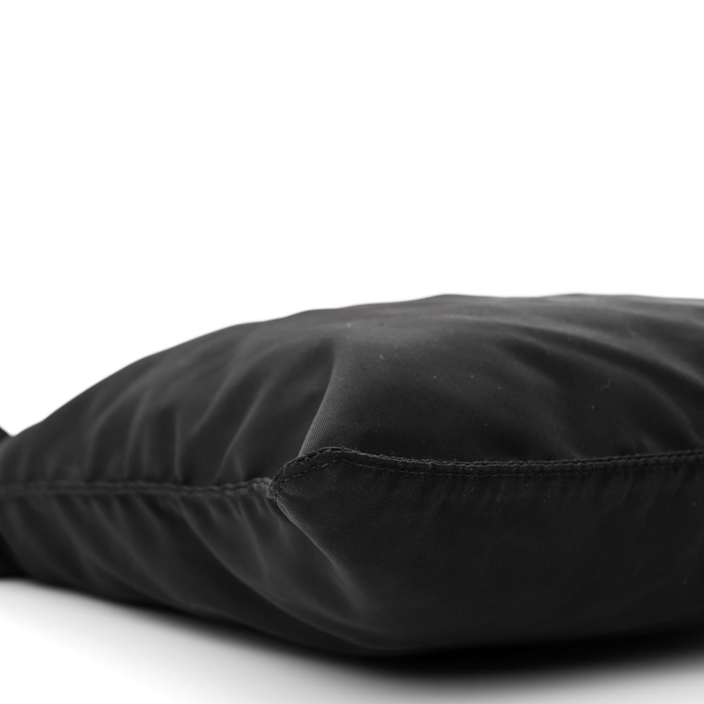 Tessuto Nylon Flat Messenger Bag Black