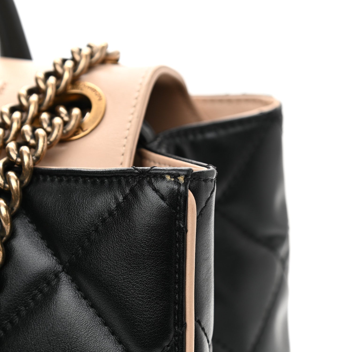 Chanel Lambskin Quilted Small Portobello Tote Black Beige 12 of 12