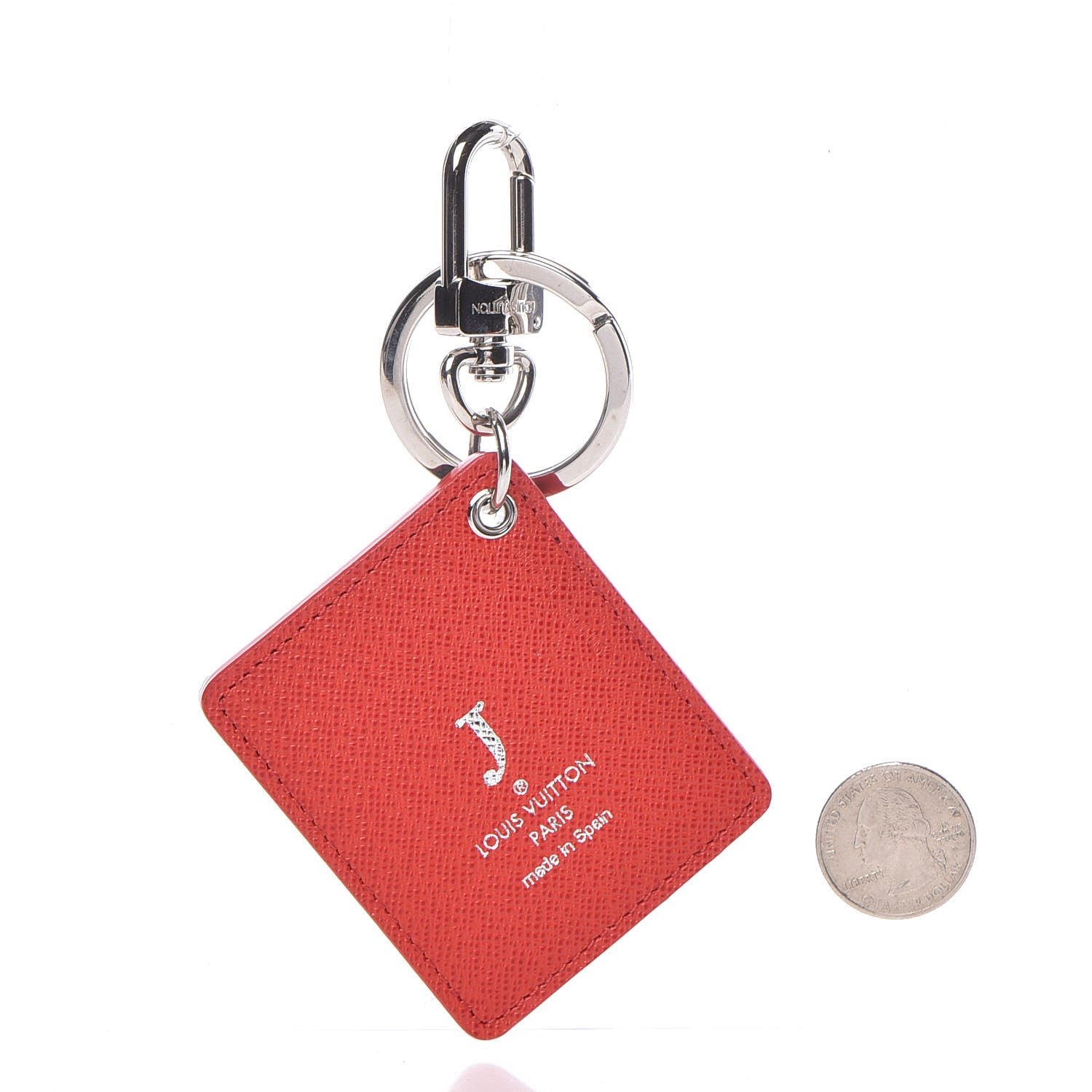 Louis Vuitton Damier Graphite Illustre Christmas Tree Bag Charm Key Holder Red 2 of 5