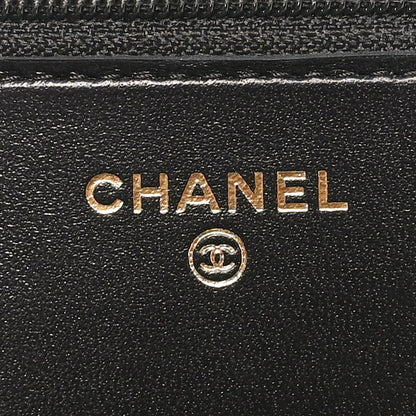 Chanel Lambskin Quilted Trendy CC Wallet On Chain WOC Black 6 of 12