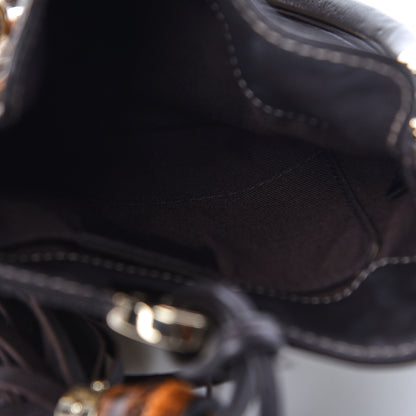 Gucci Monogram Mini Indy Top Handle Bag Dark Brown 6 of 11