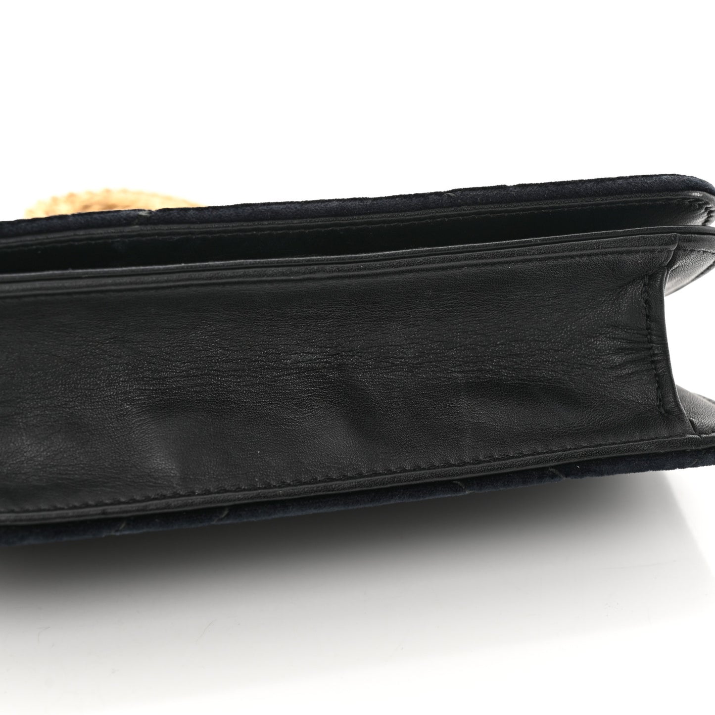Velvet Matelasse GG Marmont Mini Bag Black