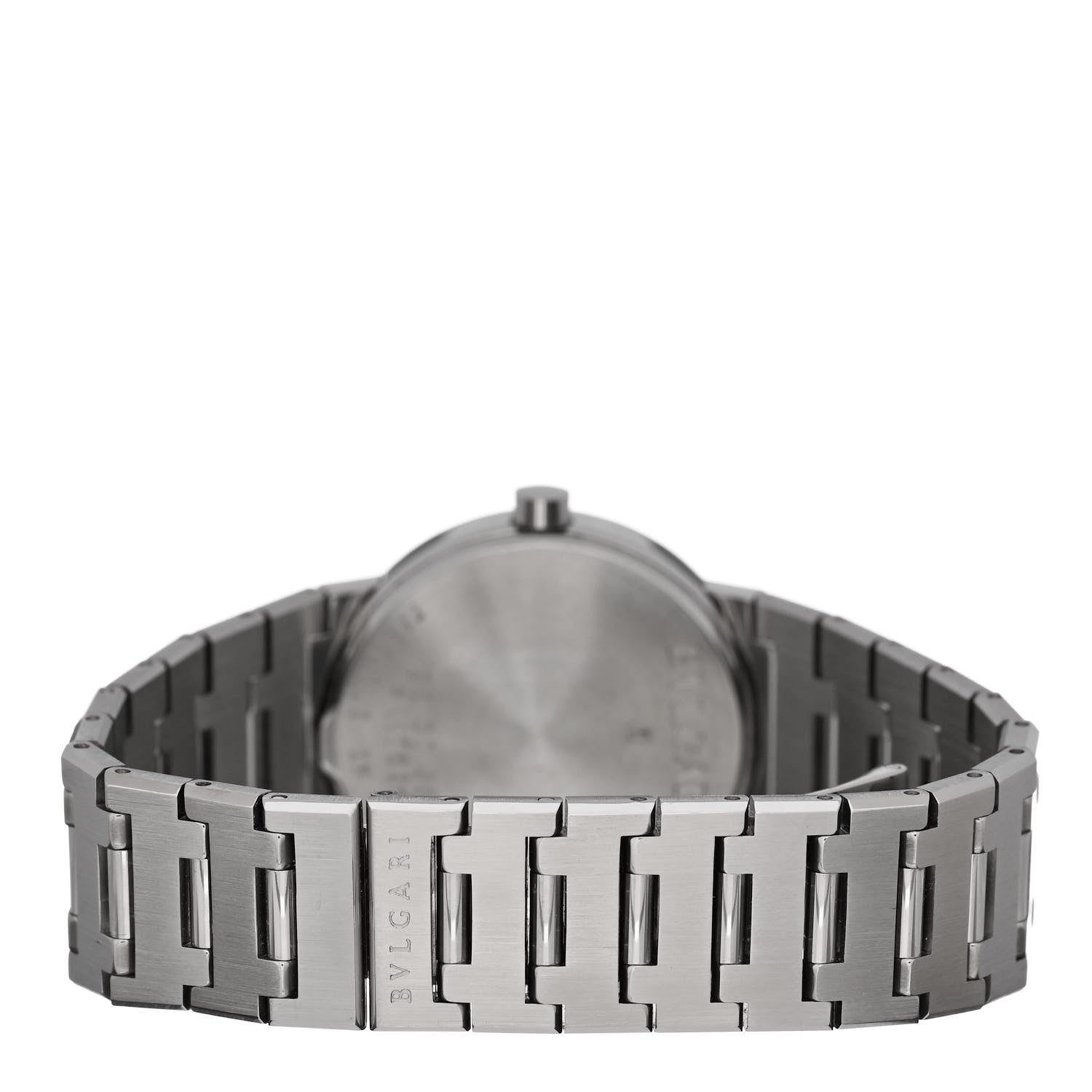 Bulgari Stainless Steel 30mm Quartz Watch Black 3 of 5