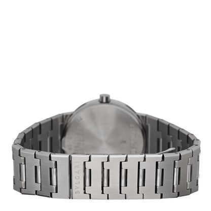 Bulgari Stainless Steel 30mm Quartz Watch Black 3 of 5