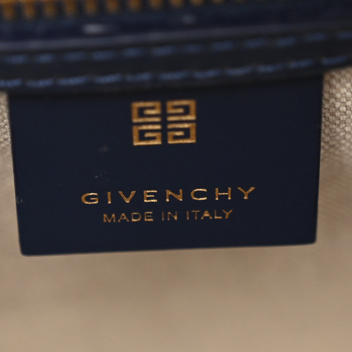 Shiny Lord Calfskin Mini Antigona Navy