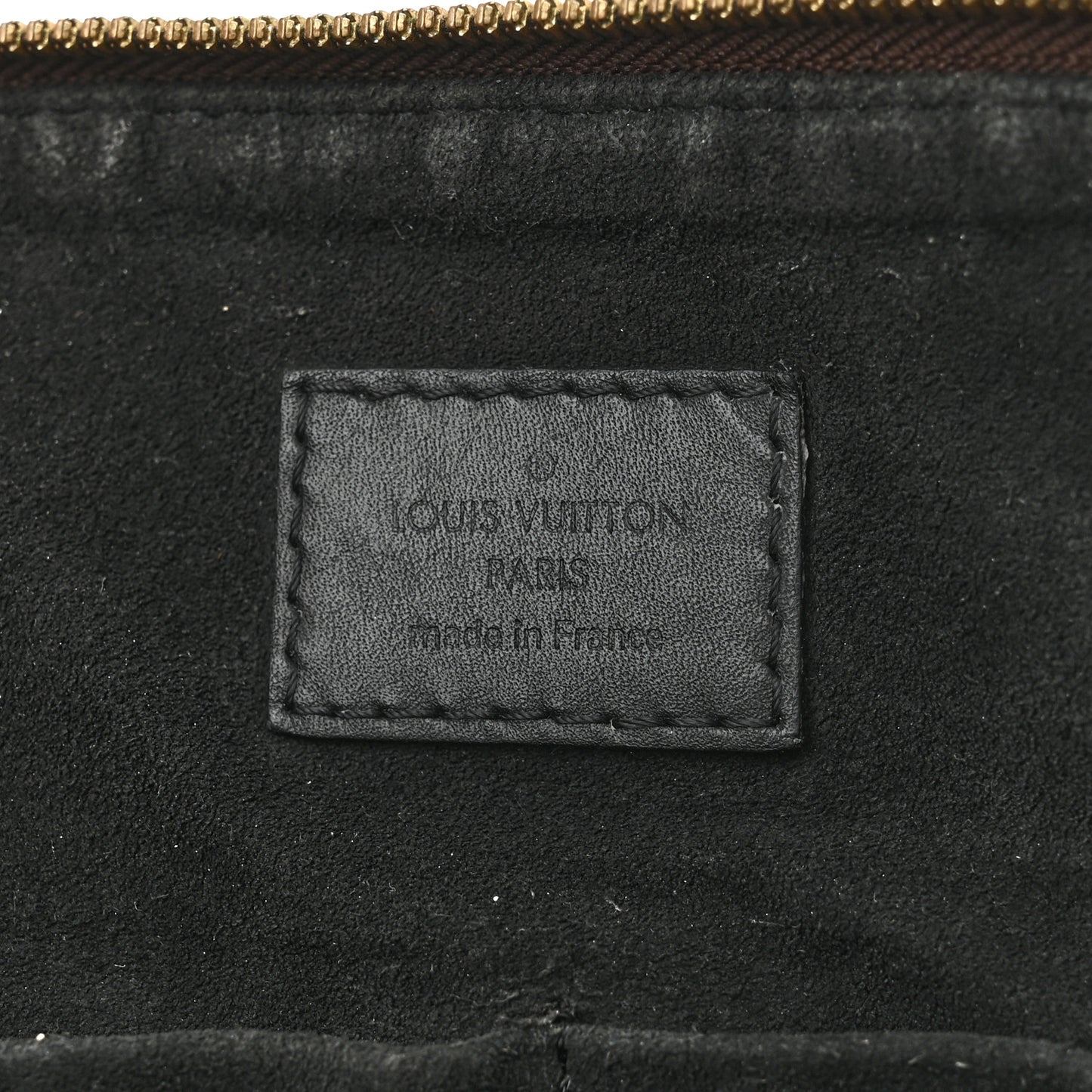 Monogram Flower Zipped Tote MM Black