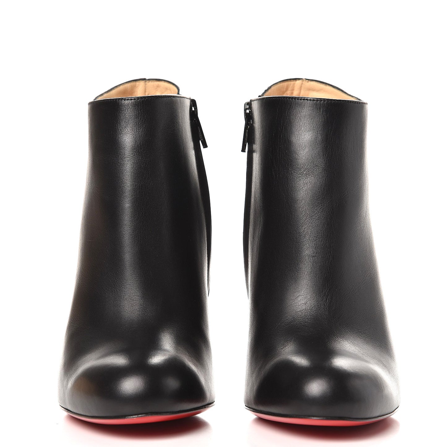 Calfskin Belle 100 Ankle Boots 37.5 Black