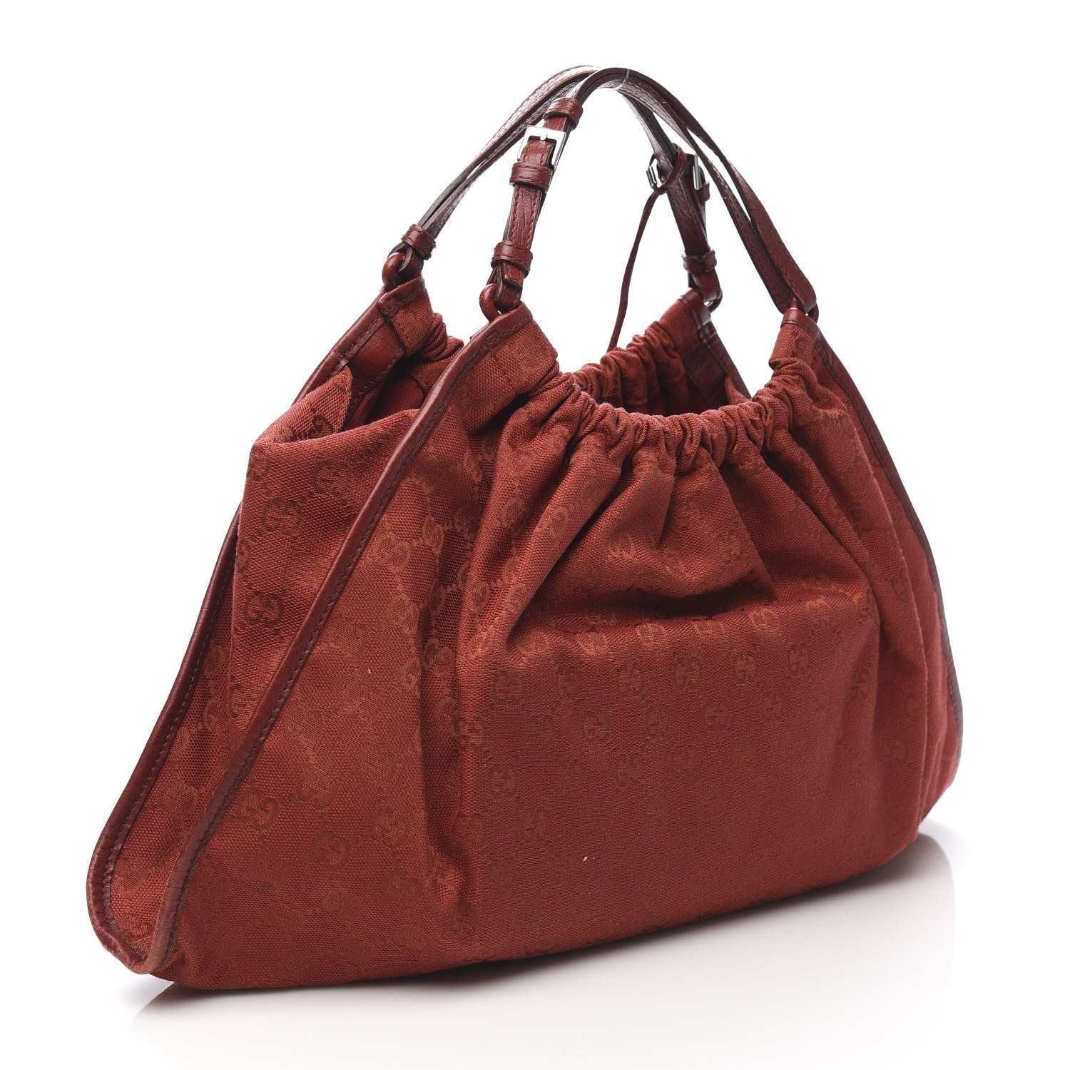 Gucci Monogram Hobo Red 3 of 12