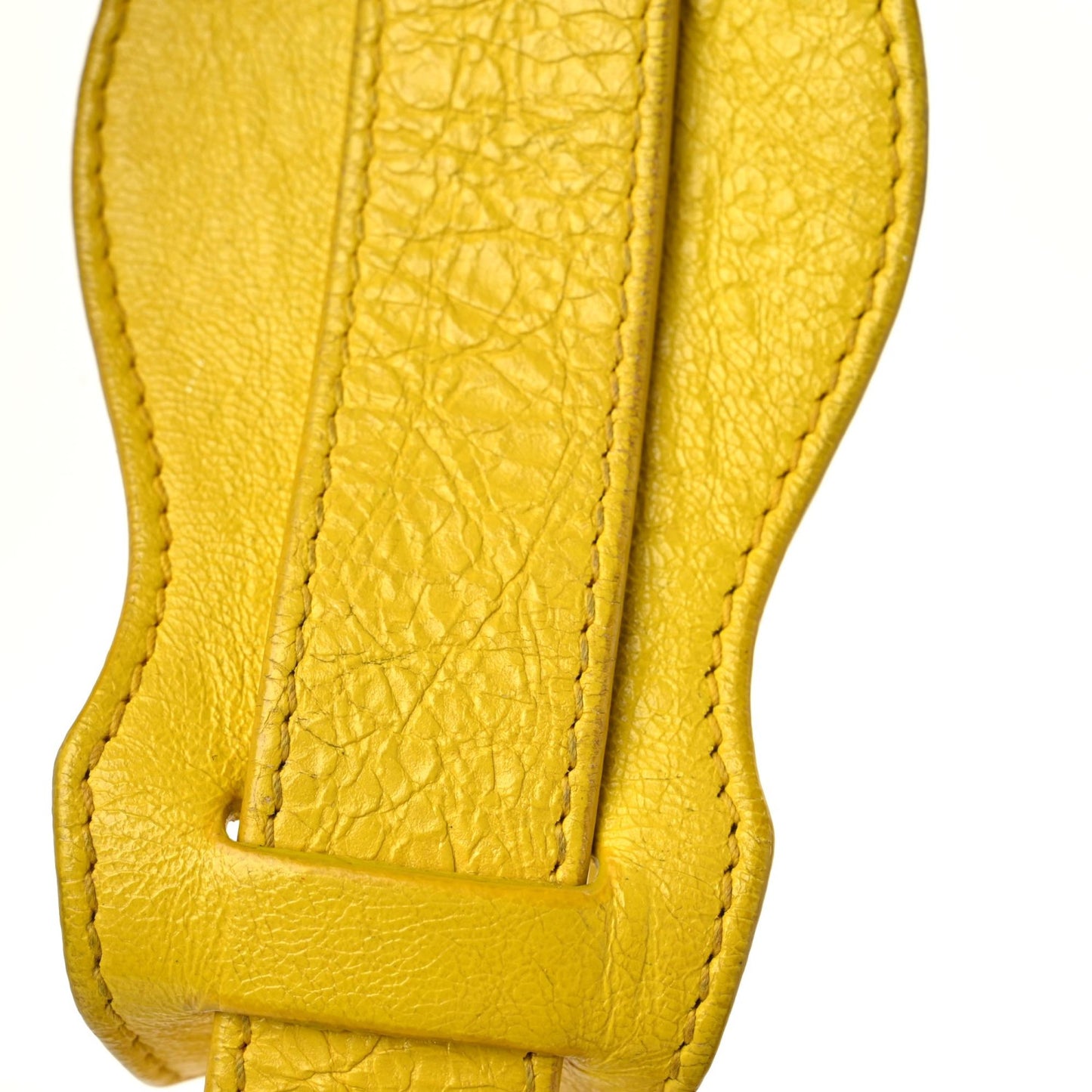 Agneau Classic Silver Hardware City S Jaune Soleil