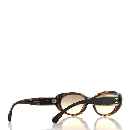 Chanel Acetate Oval Sunglasses 5515 Tortoise 4 of 7