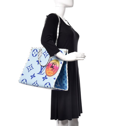 Louis Vuitton Monogram Giant Santa Monica Onthego Blue 2 of 12