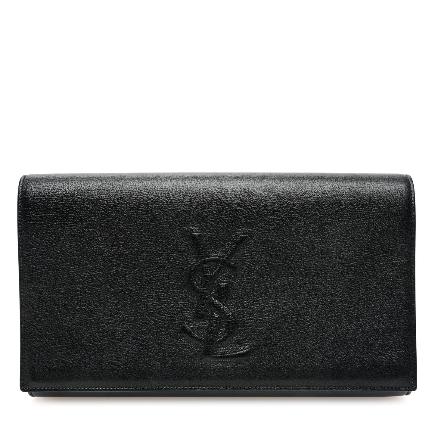 Goatskin Monogram Large Belle De Jour Clutch Black