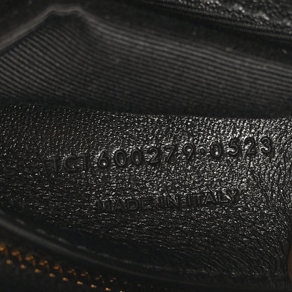 Saint Laurent Sheepskin Matelasse Chevron Monogram Medium College Bag Black 6 of 10
