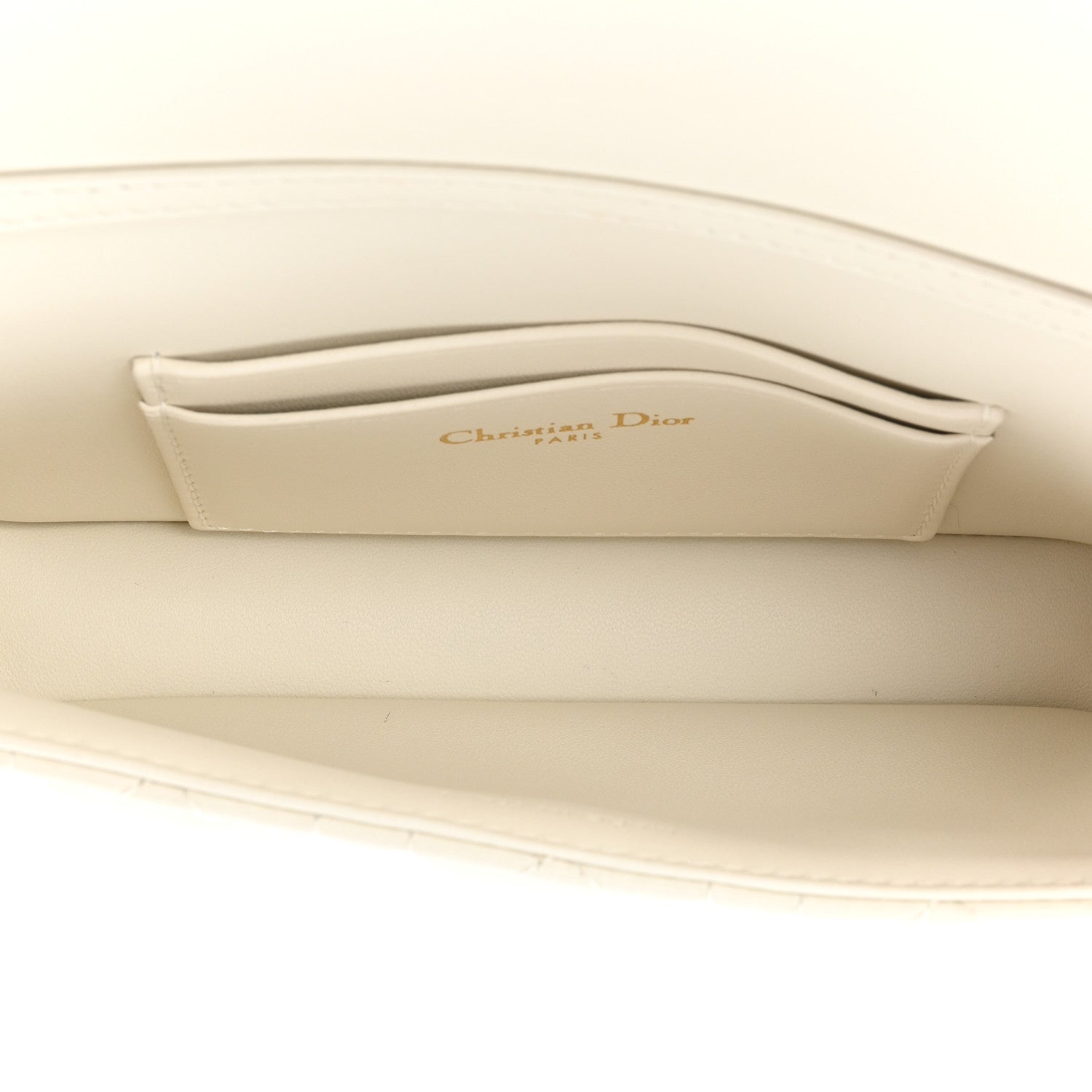 Christian Dior Lambskin Cannage Dior Talk Phone Pouch Latte 5 of 12