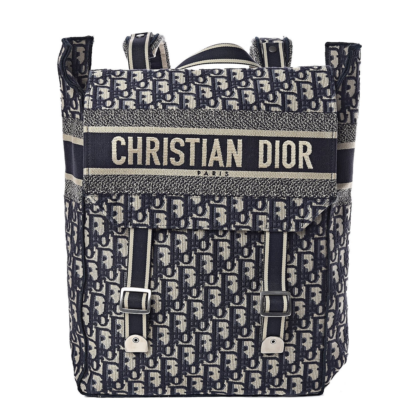 Oblique Backpack Blue White