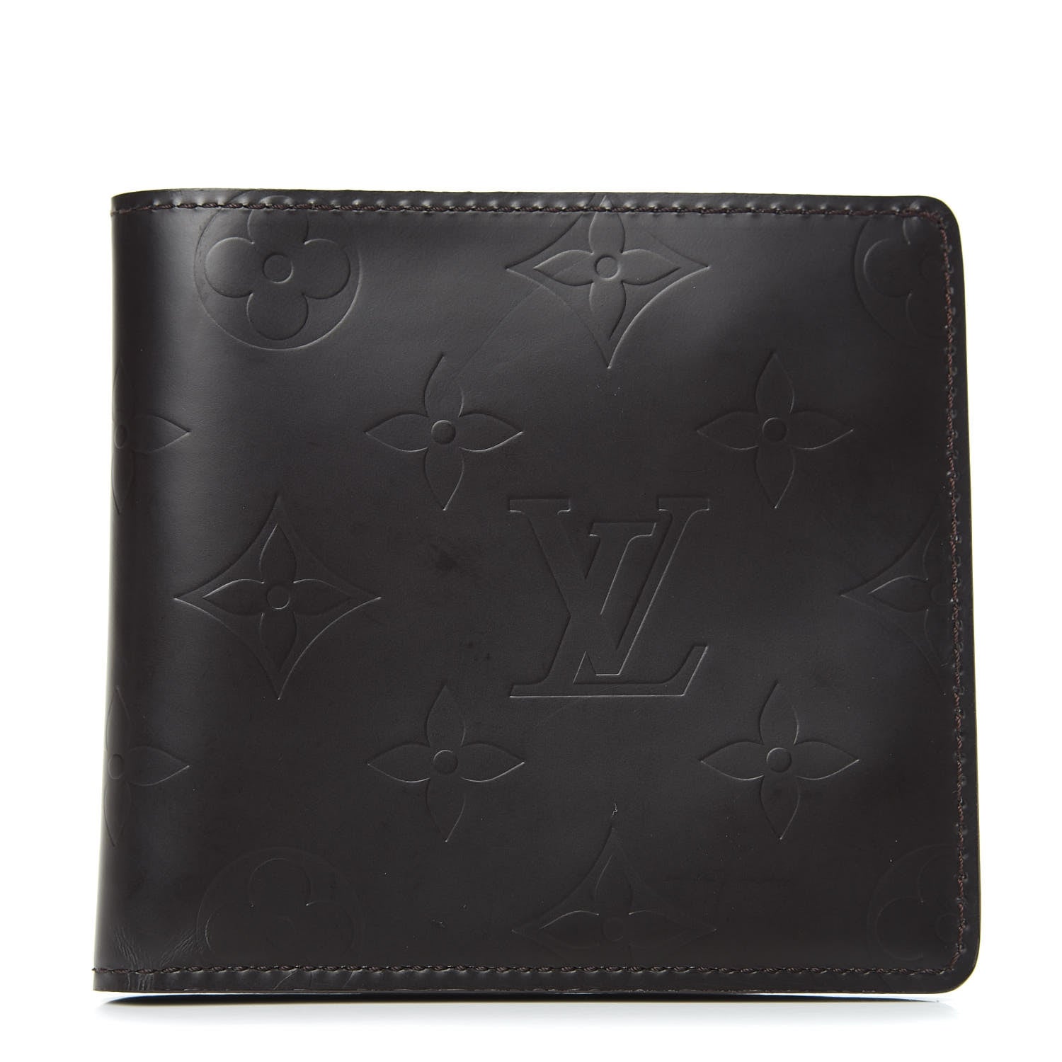 Louis Vuitton Monogram Glace Compact Wallet Cafe Brown 1 of 7