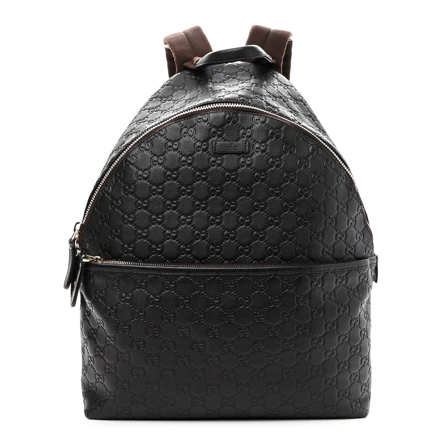 Guccissima Medium Classic Backpack Dark Brown