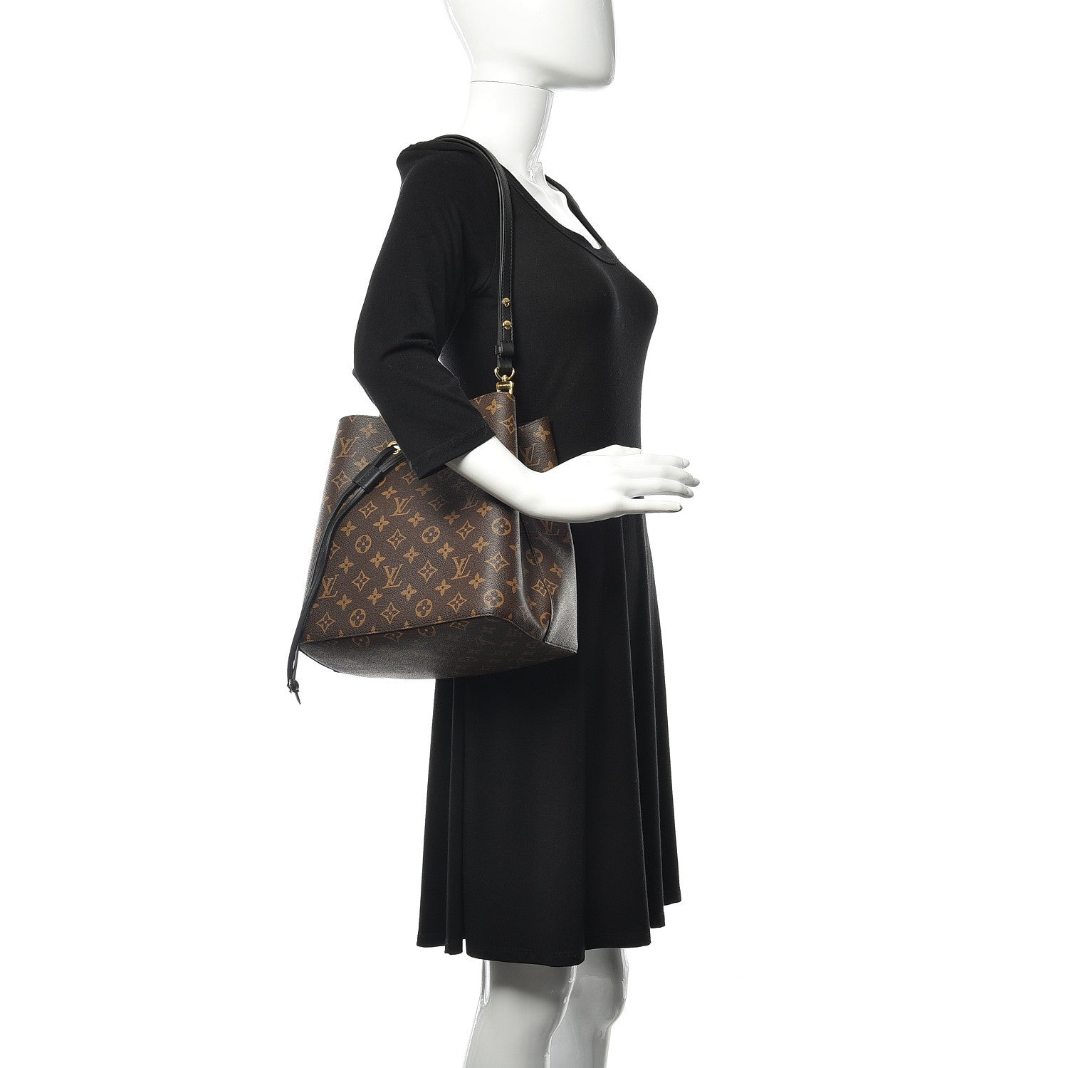 Louis Vuitton Monogram Neonoe MM Black 2 of 9