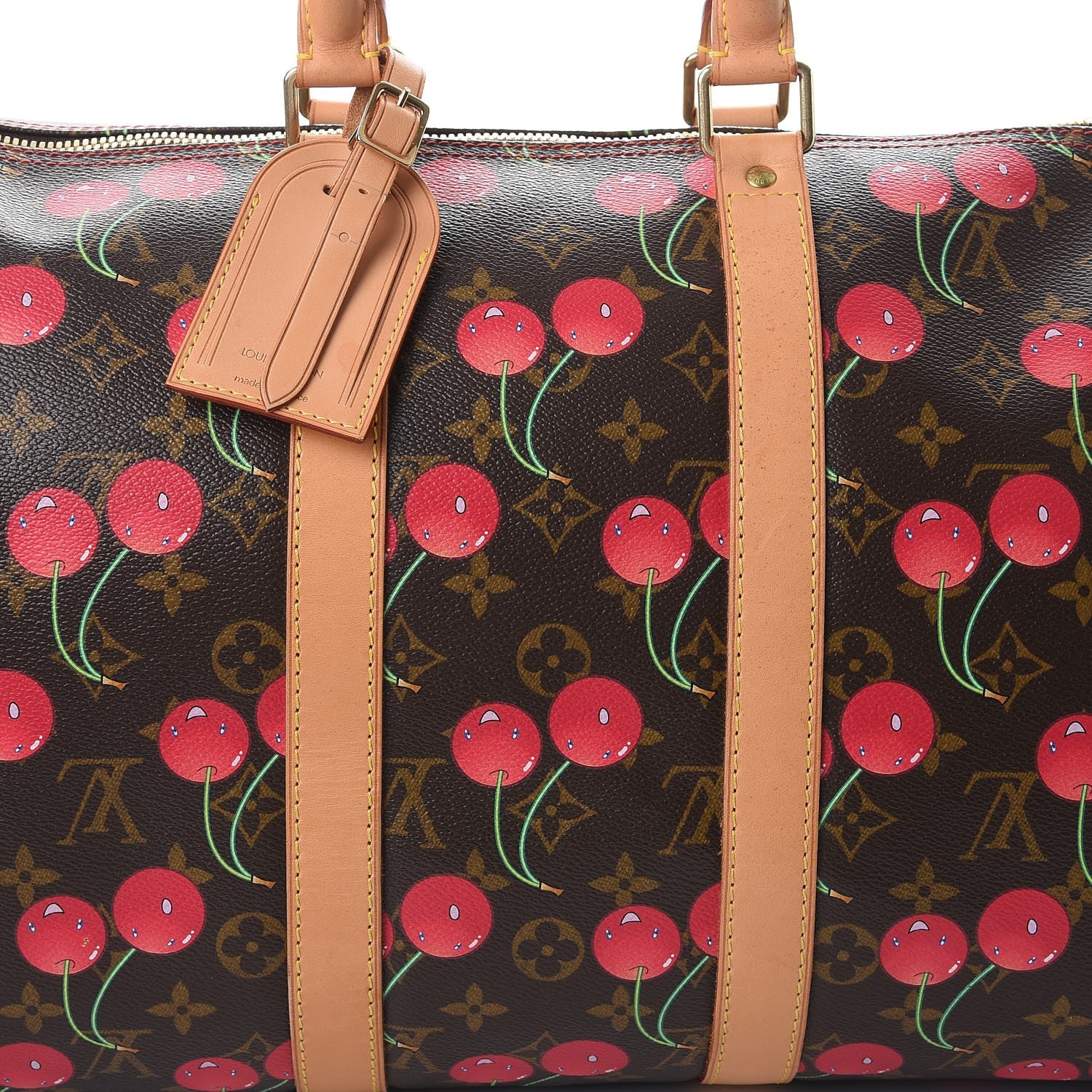 Louis Vuitton Monogram Cerises Keepall 45 13 of 16