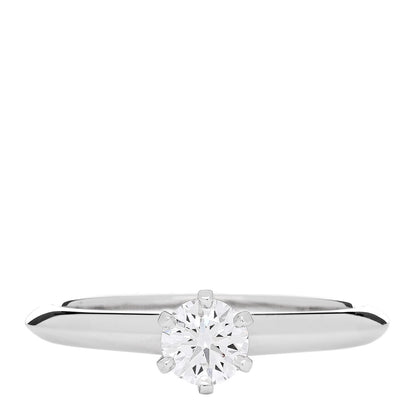 Tiffany Platinum Diamond .26ct Solitaire Engagement Ring 47 4.25 1 of 7