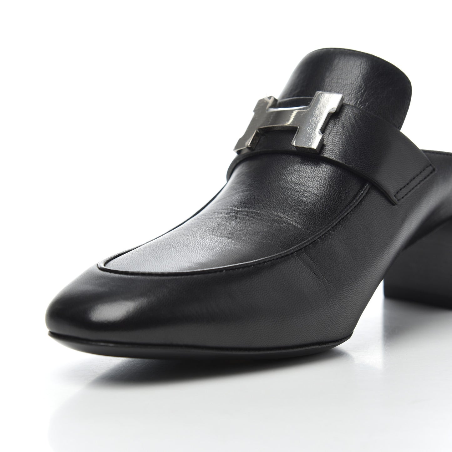 Goatskin Paradis Mules 37.5 Black