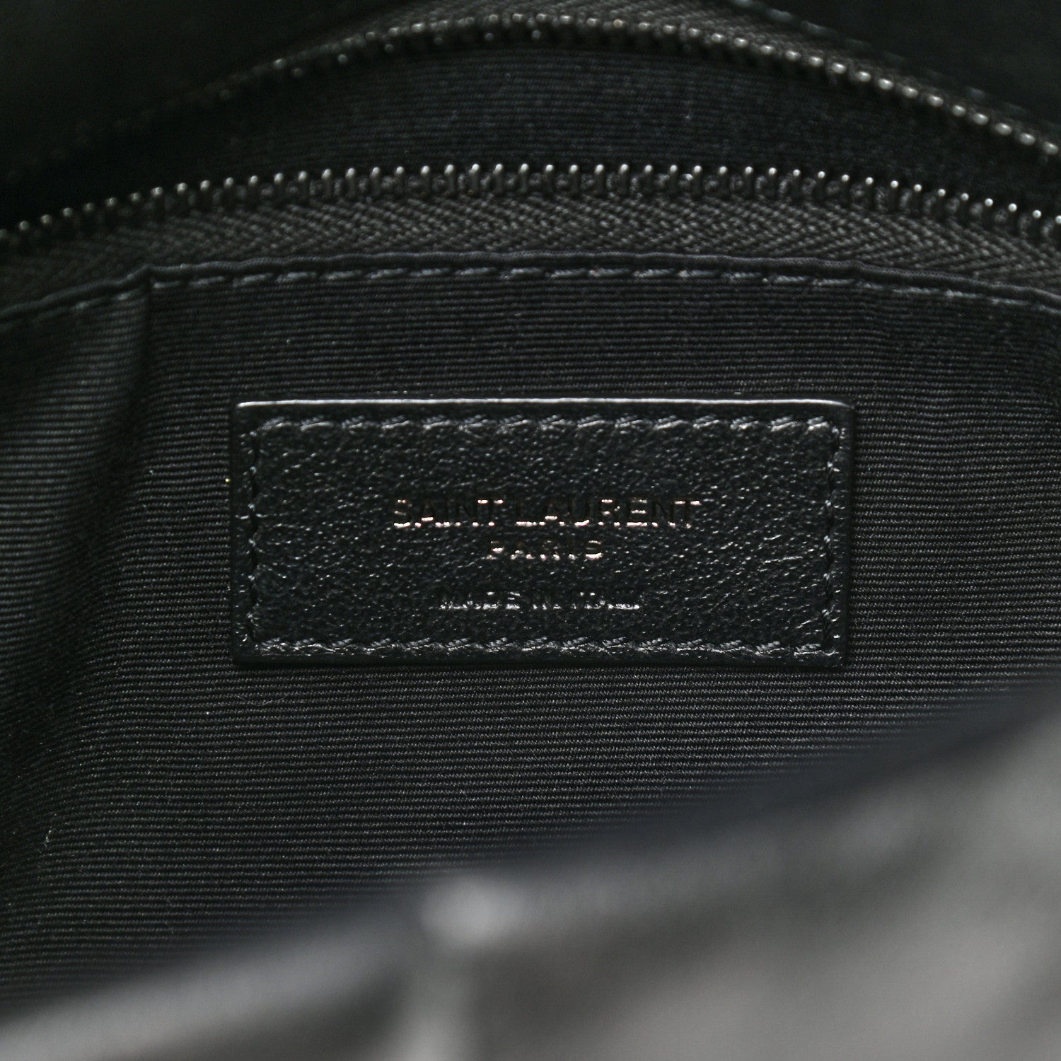 Saint Laurent Lambskin Quilted Small Loulou Puffer Monogram Chain Satchel Black 6 of 11