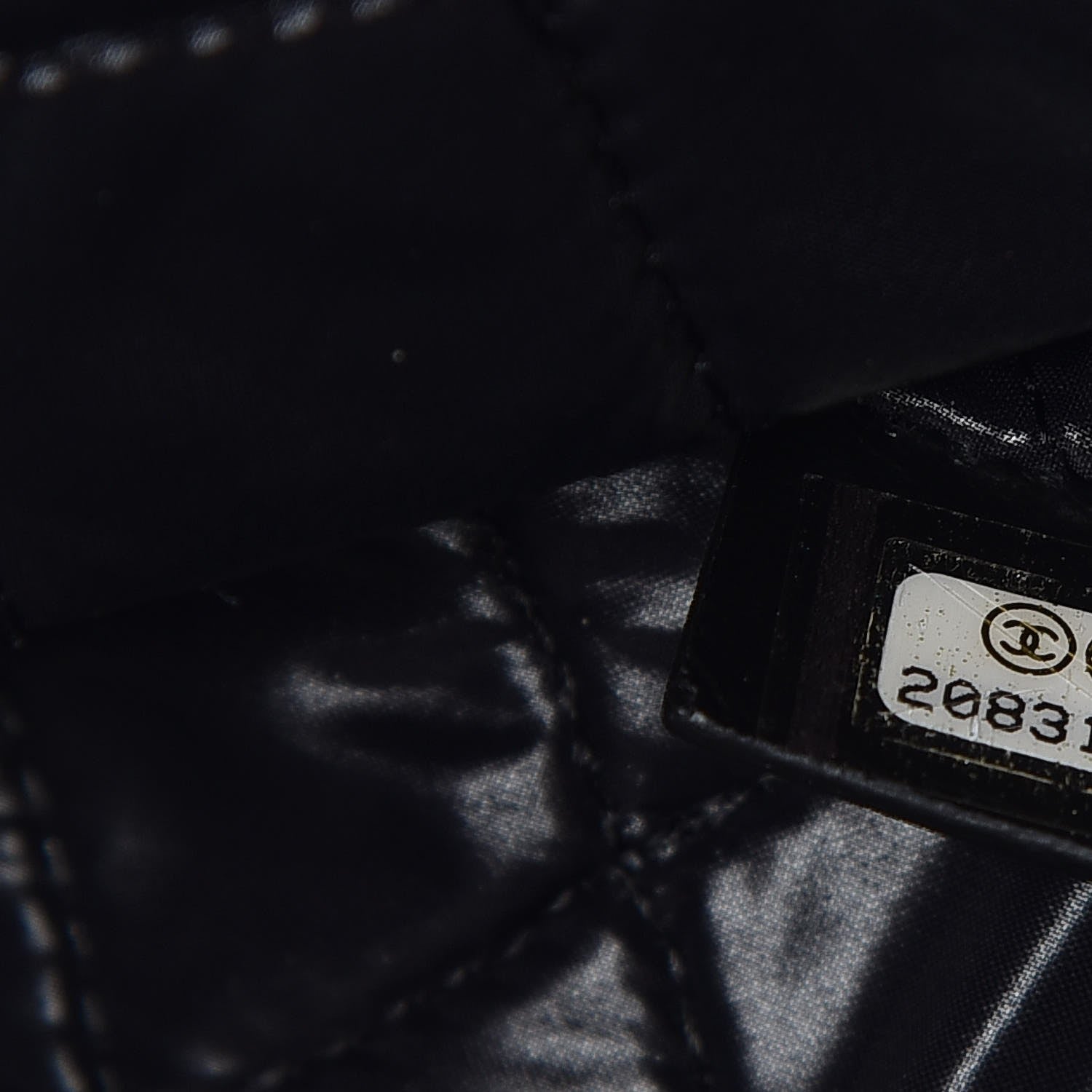 Chanel Calfskin Medium Je Ne Suis Pas En Solde Pouch Clutch Black 7 of 7