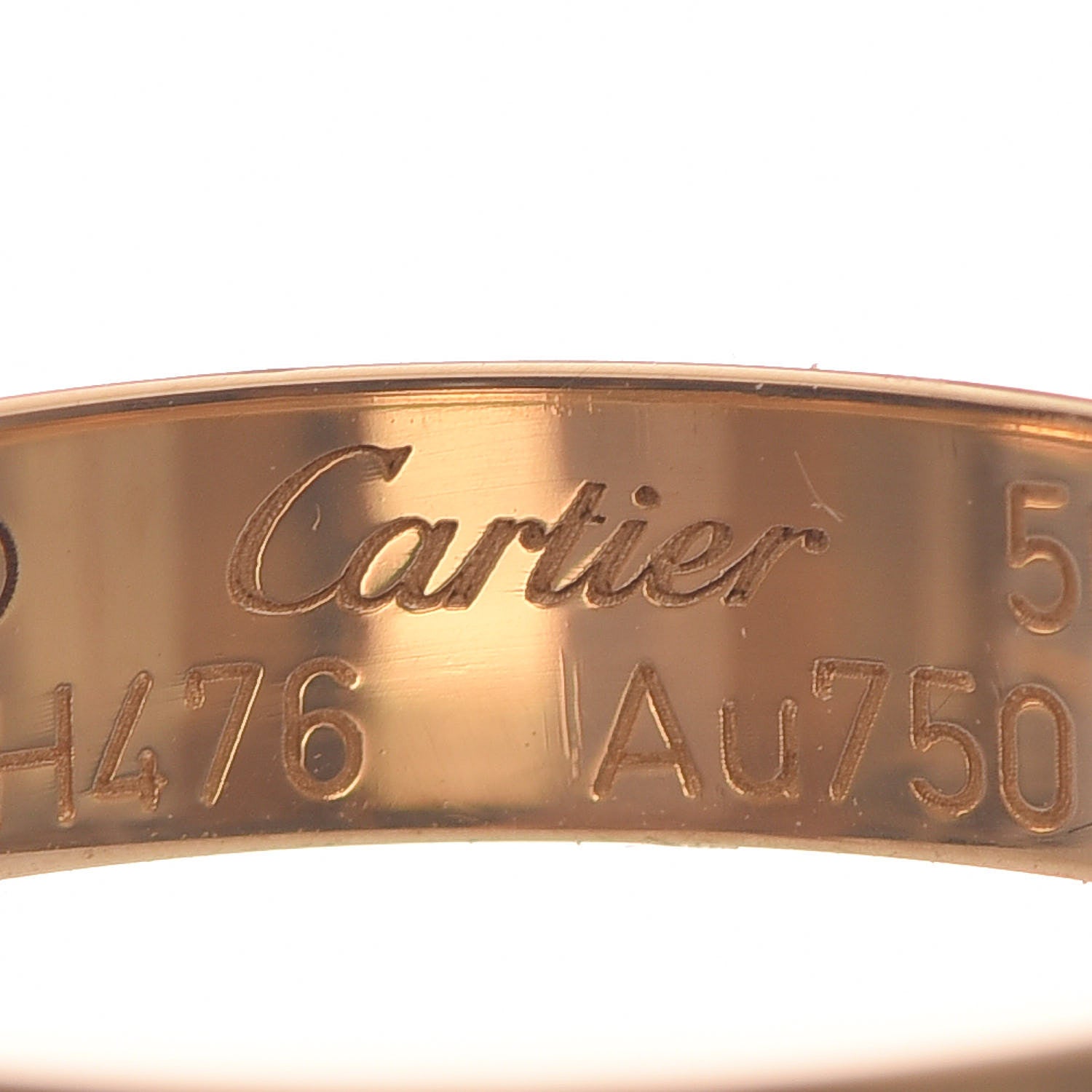 Cartier 18K Yellow Gold 3.5mm LOVE Wedding Band Ring 50 5.25 5 of 8