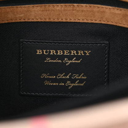 Burberry Derby Calfskin House Check Small Macken Crossbody Black 6 of 11
