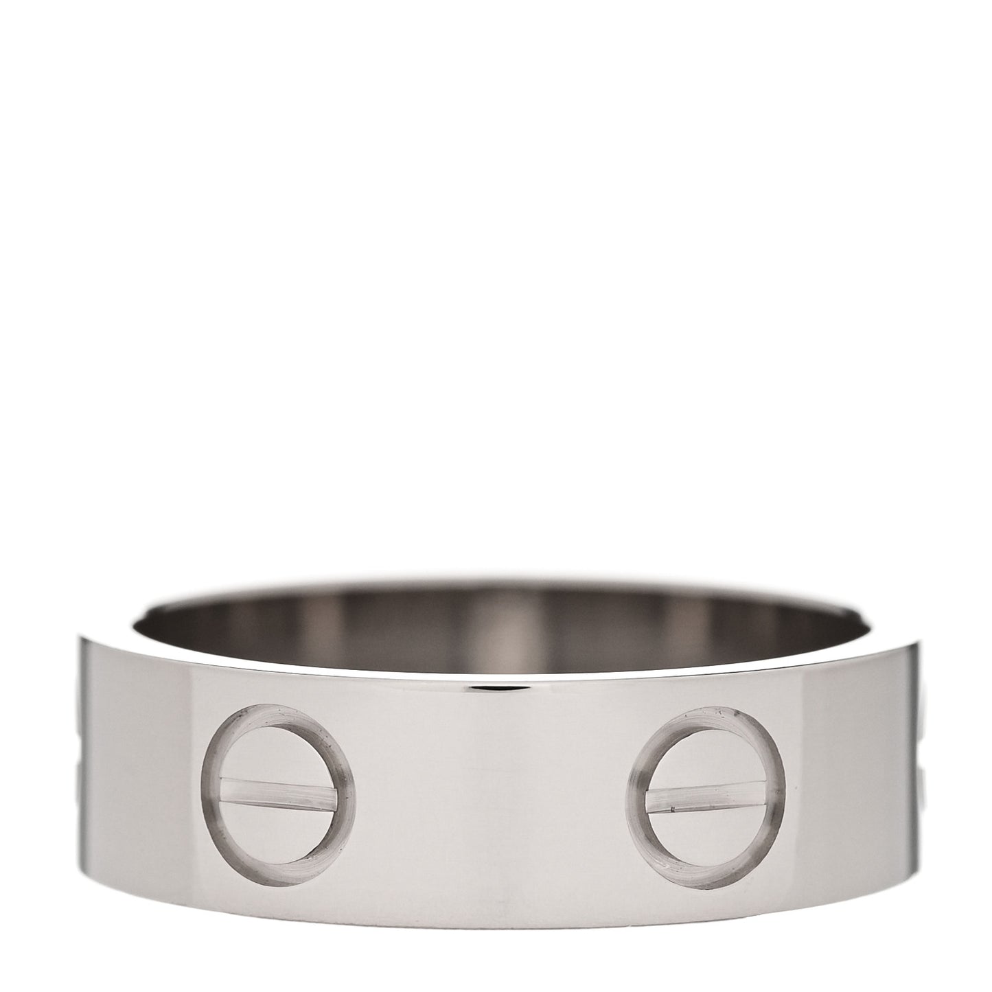 18K White Gold 5.5mm LOVE Ring 51 5.75