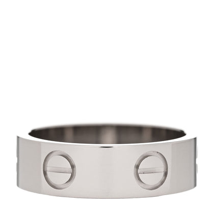 Cartier 18K White Gold 5.5mm LOVE Ring 51 5.75 3 of 5