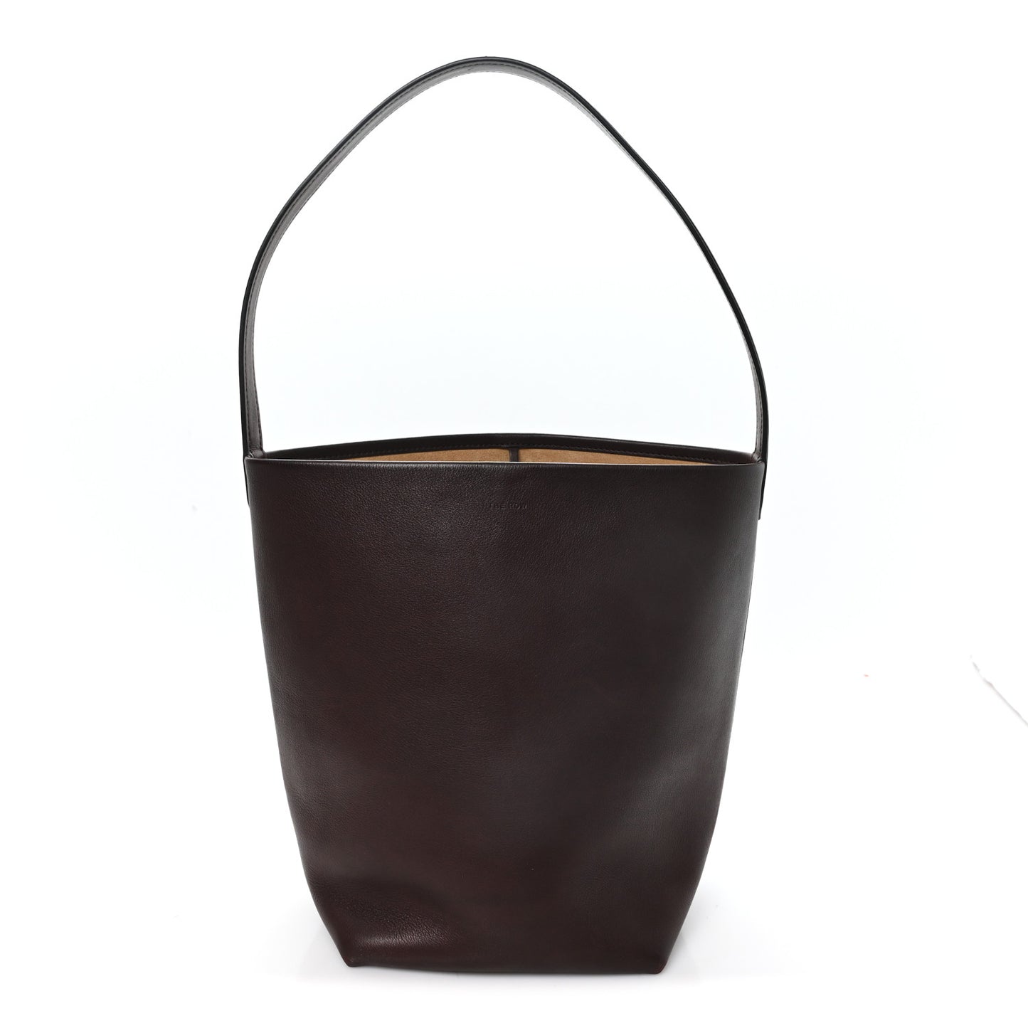 Polished Saddle Calfskin Medium N/S Park Tote Chestnut