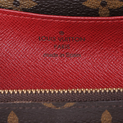 Louis Vuitton Monogram Emilie Wallet Red 6 of 8