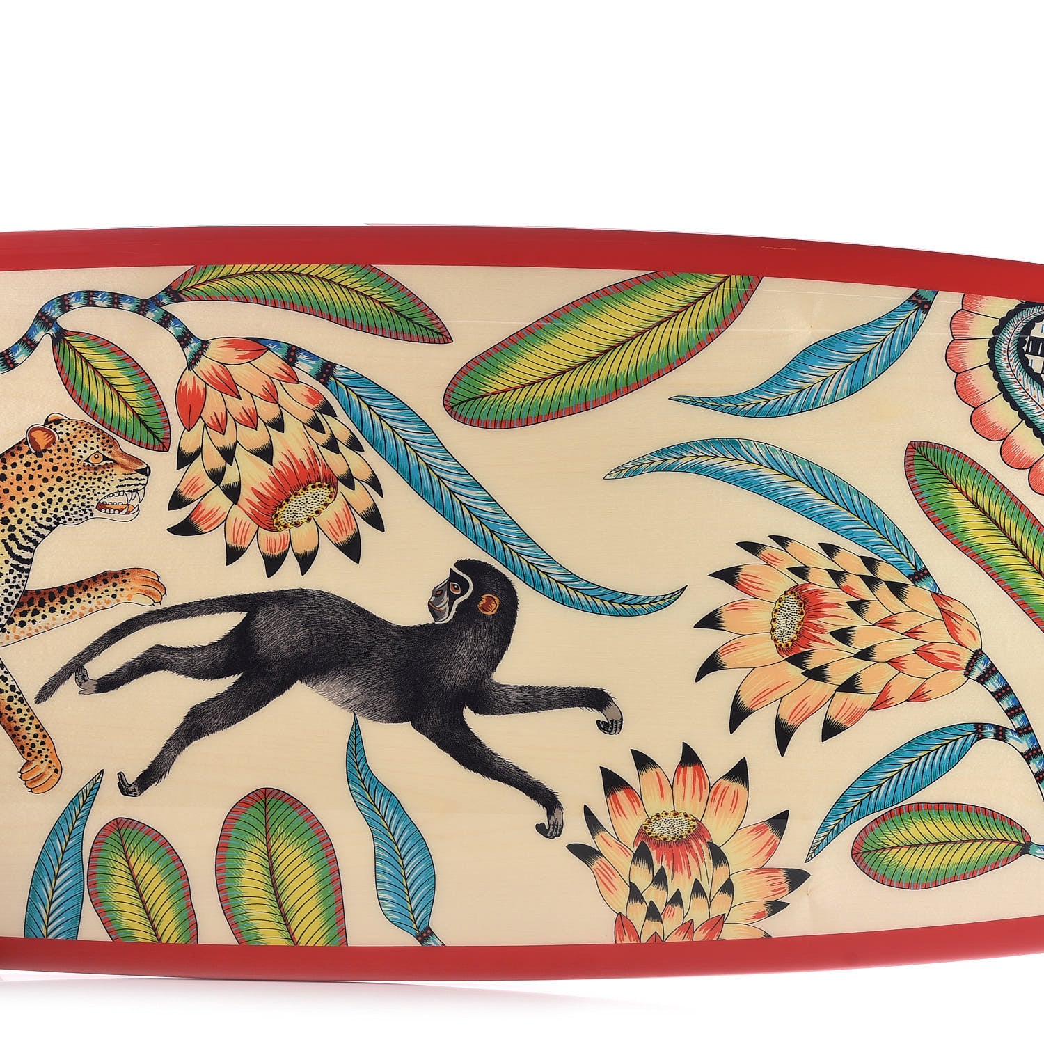 Hermes Resin Savana Dance Surfboard Rouge Vif Jaune 5 of 10