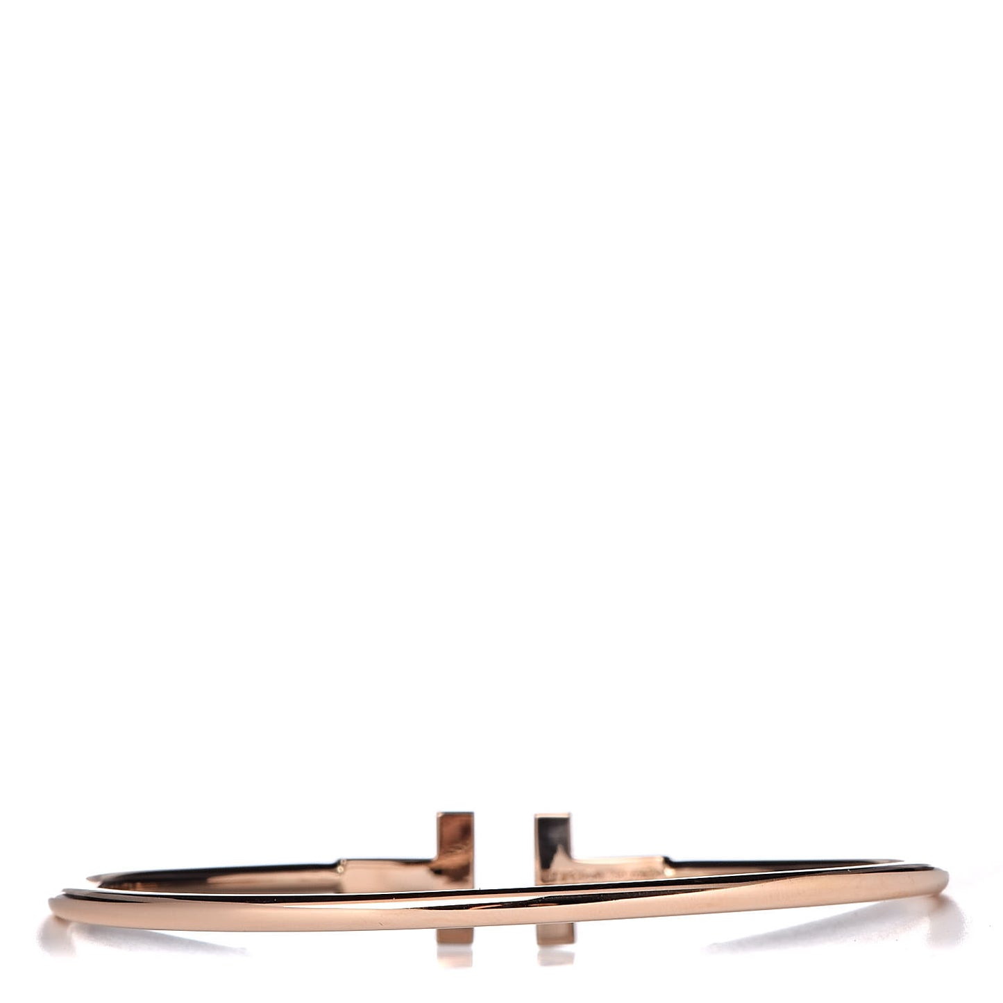 18K Rose Gold T Wire Bracelet