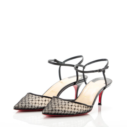 Christian Louboutin Lace Nappa Riverina 55 Pumps 37.5 Black 3 of 8