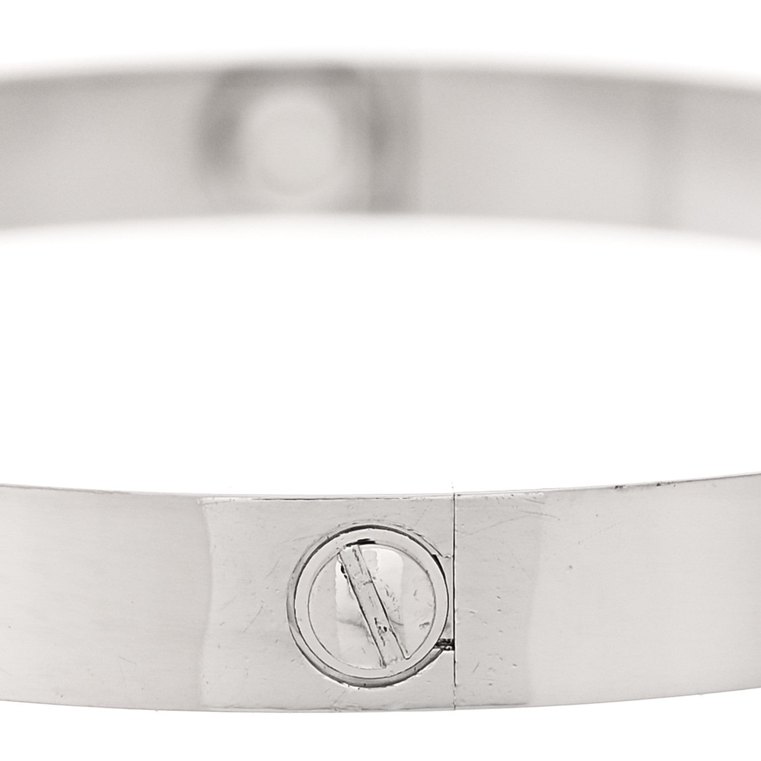 Cartier 18K White Gold LOVE Bracelet 18 4 of 9