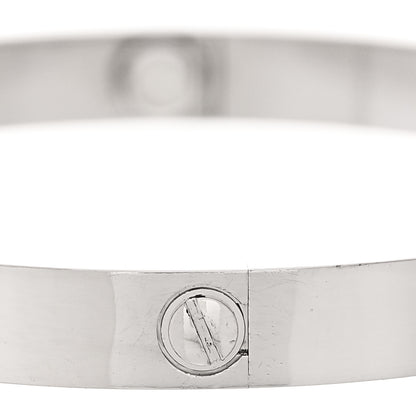 Cartier 18K White Gold LOVE Bracelet 18 4 of 9